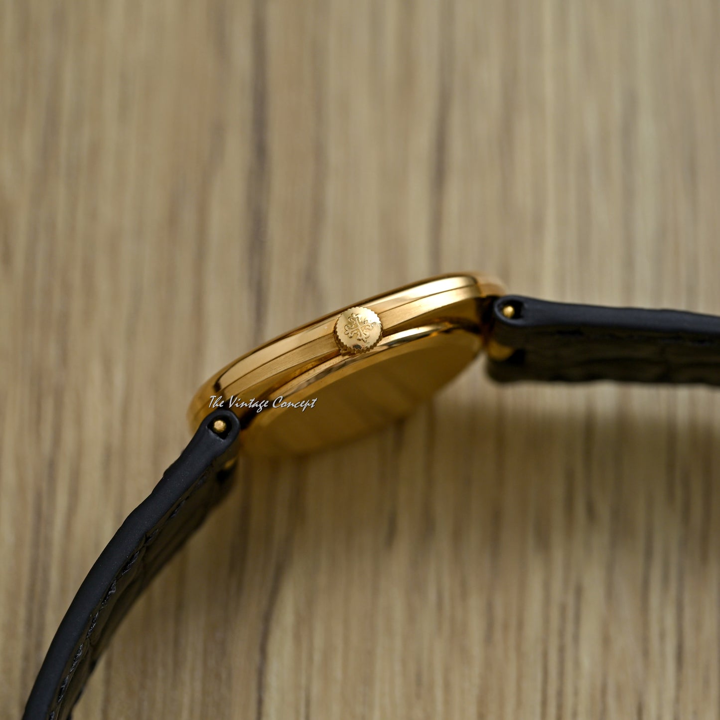 Patek Philippe 18K Yellow Gold Ellipse Beyer Blue Dial Manual Wind w/ Box & paper Ref. 3848J