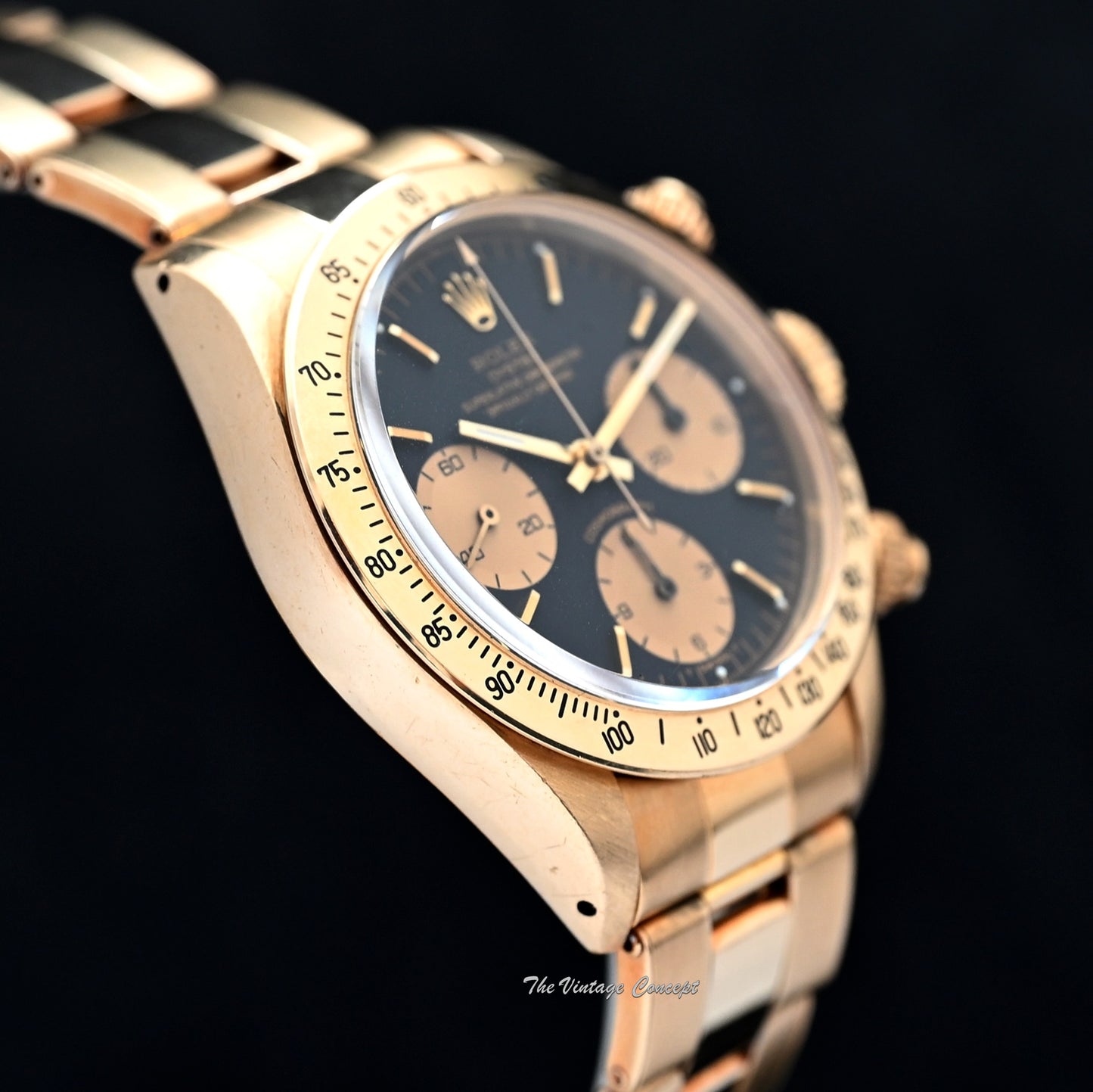 Rolex 18K Yellow Gold Daytona Black Dial 6265