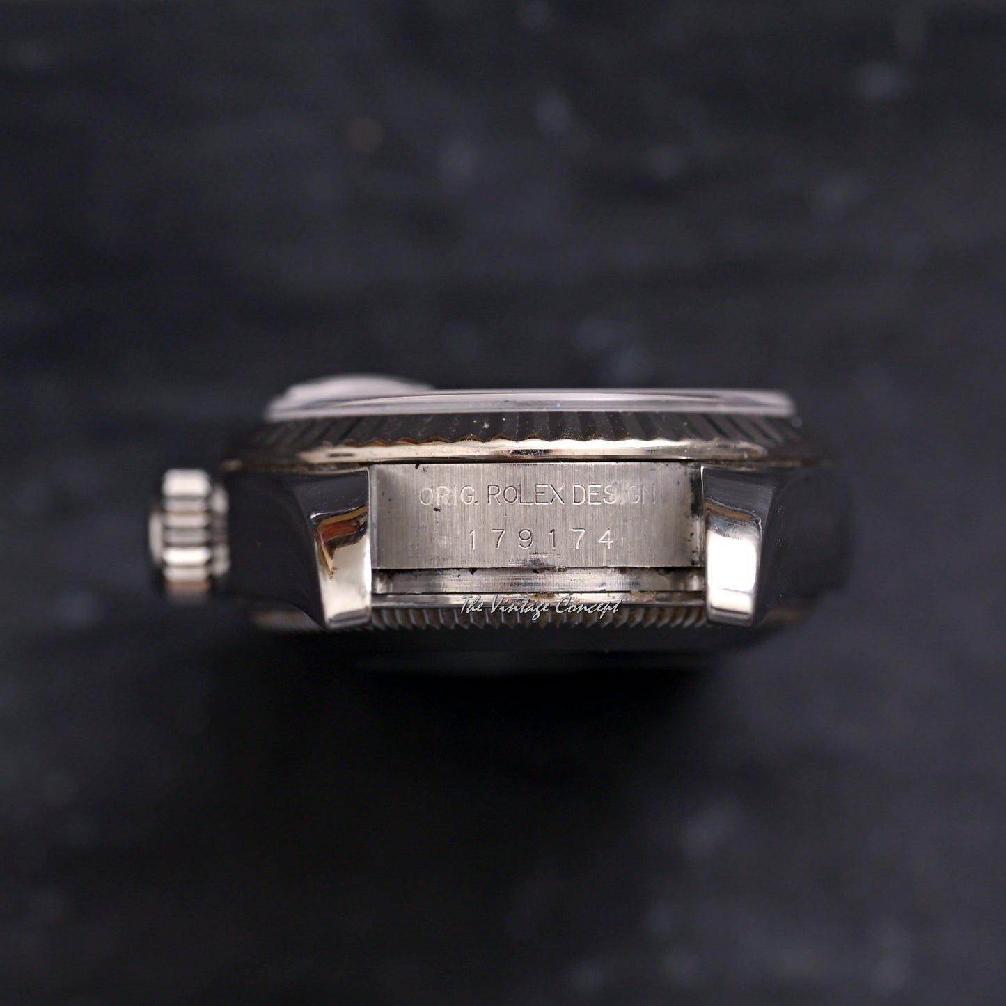 Rolex Lady Datejust Black Computer Dial with Diamond Indexes w/ paper Ref. 179174