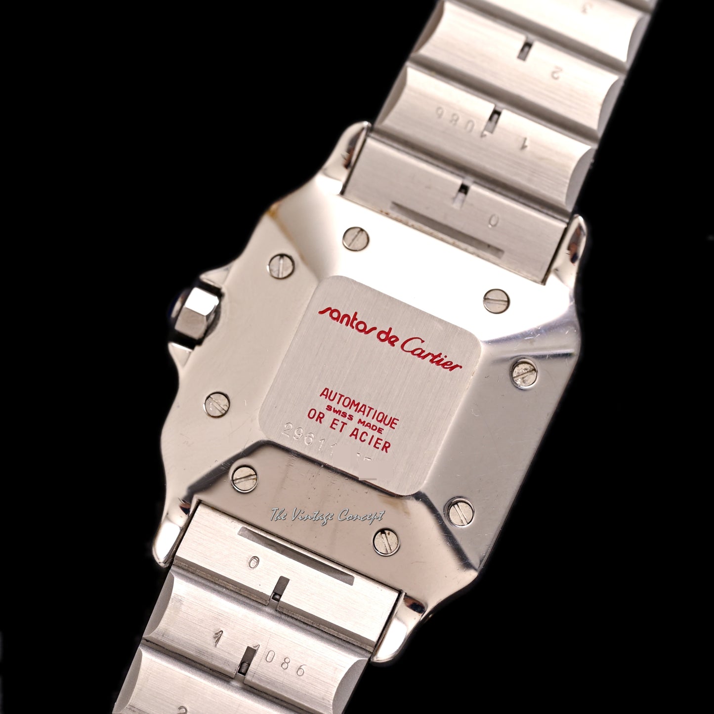 Cartier Two-Tones Santos Carree Date Automatic Ref. 2961