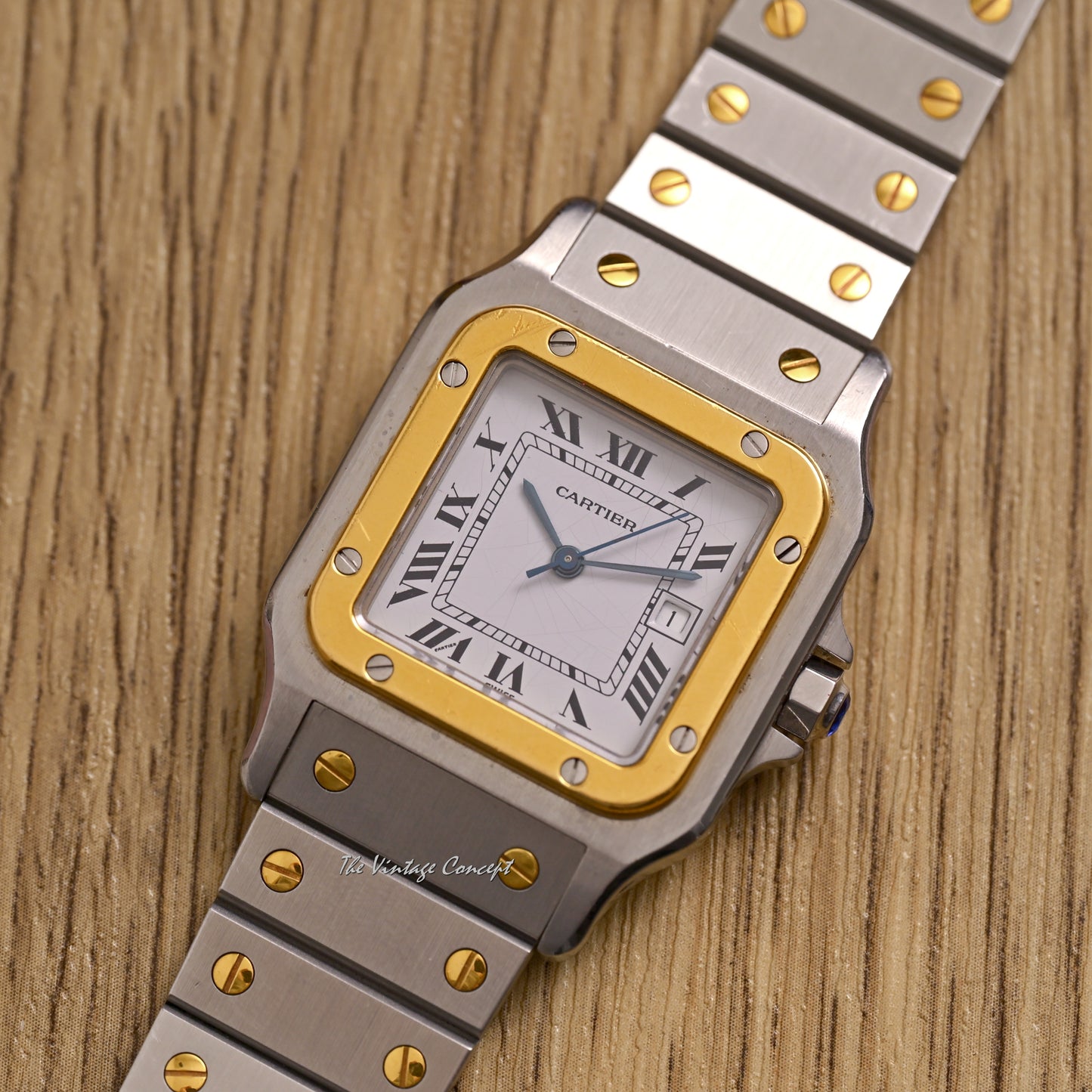 Cartier Two-Tones Santos Carree Date Automatic Ref. 2961