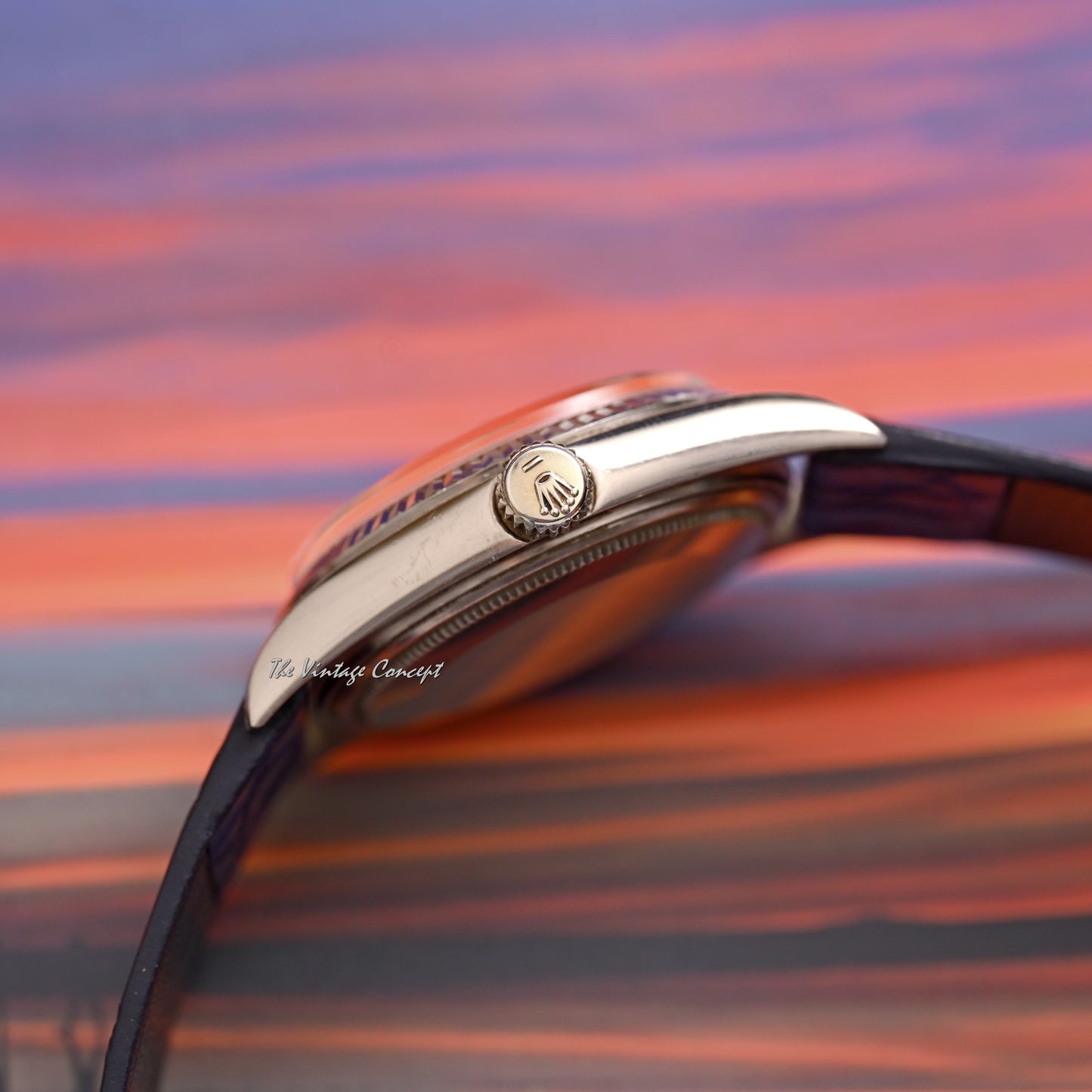 Rolex 18K White Gold Day-Date Silver Dial Ref. 1803 (Head Only)