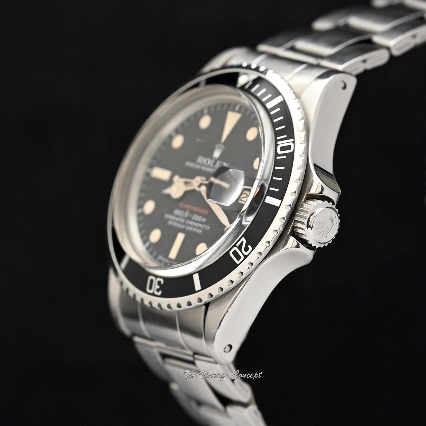 Rolex Steel Submariner Single Red Matte Dial 1680