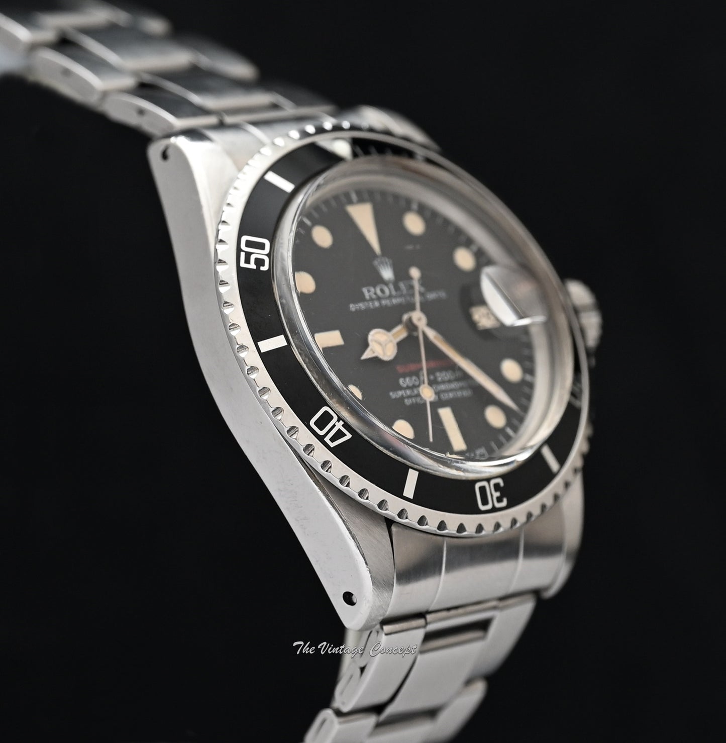 Rolex Steel Submariner Single Red Matte Dial 1680