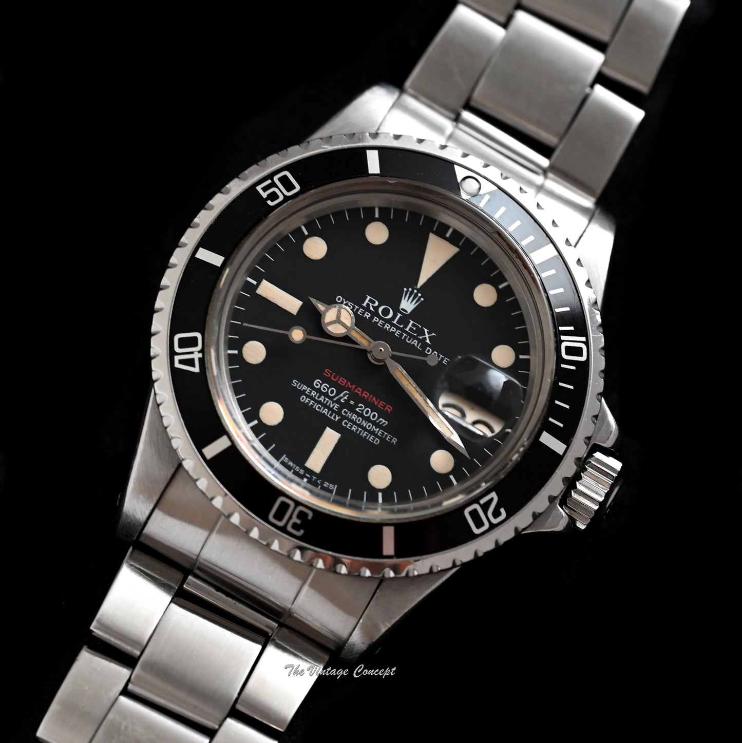 Rolex Steel Submariner Single Red Matte Dial 1680