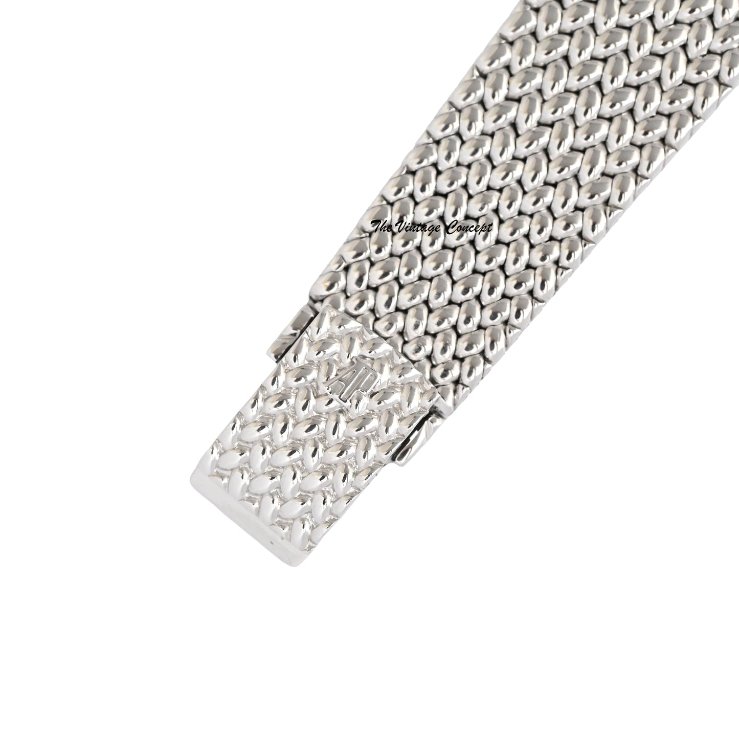 Audemars Piguet 18K White Gold Blue Dial Diamond Index