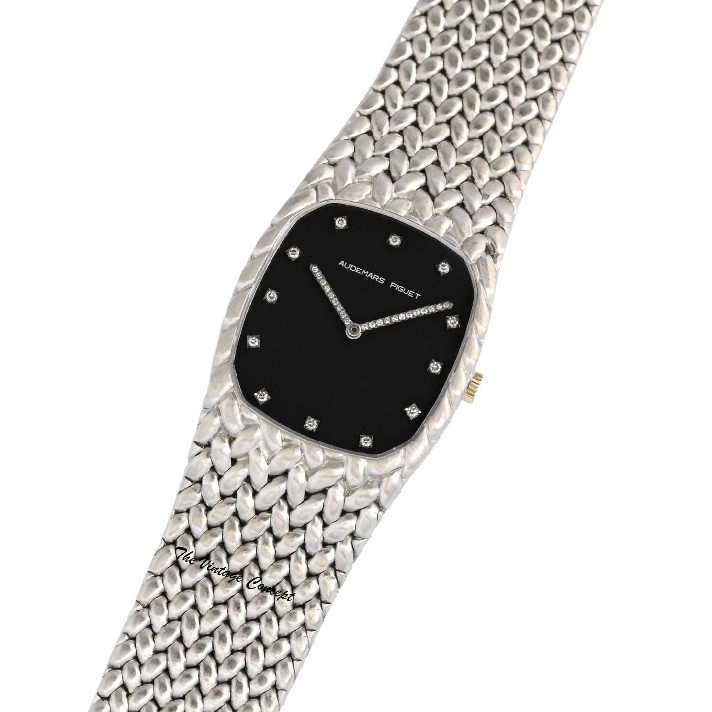 Audemars Piguet 18K White Gold Manual Black Dial Cobra
