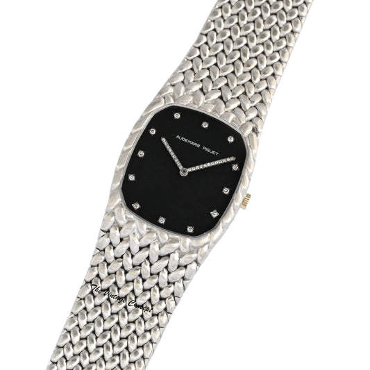Audemars Piguet 18K White Gold Manual Black Dial Cobra