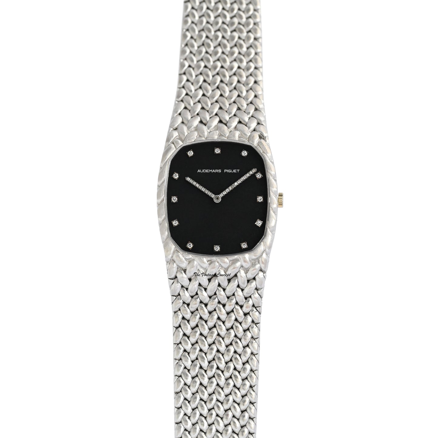 Audemars Piguet 18K White Gold Manual Black Dial Cobra