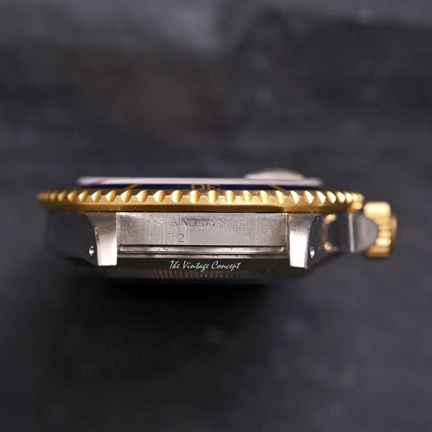 Rolex Two-Tone Submariner Gold Dial with Sapphire & Diamond Indexes Ref. 16613