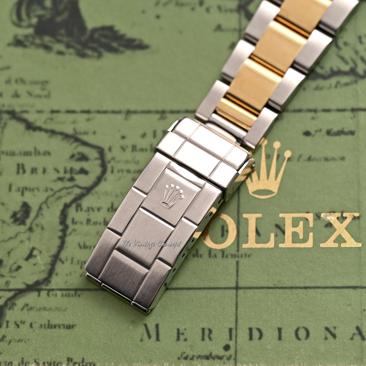 Rolex Two-Tone Submariner Gold Dial with Sapphire & Diamond Indexes Ref. 16613