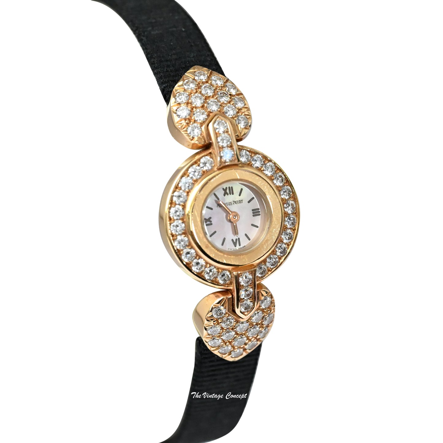 Audemars Piguet 18K Yellow Gold Diamond Seiling Box & Paper