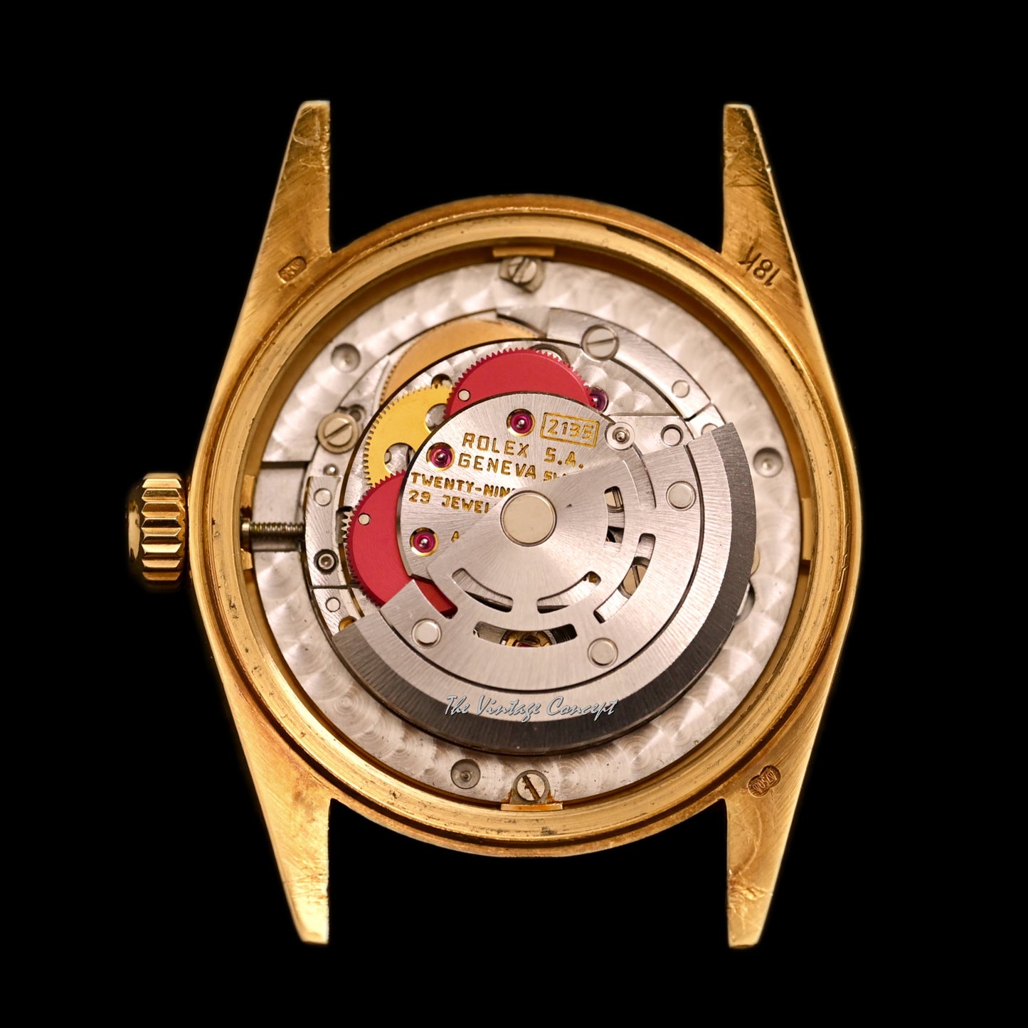 Rolex 18K Yellow Gold 31mm Datejust Gold Dial with Diamond Indexes Ref. 68278