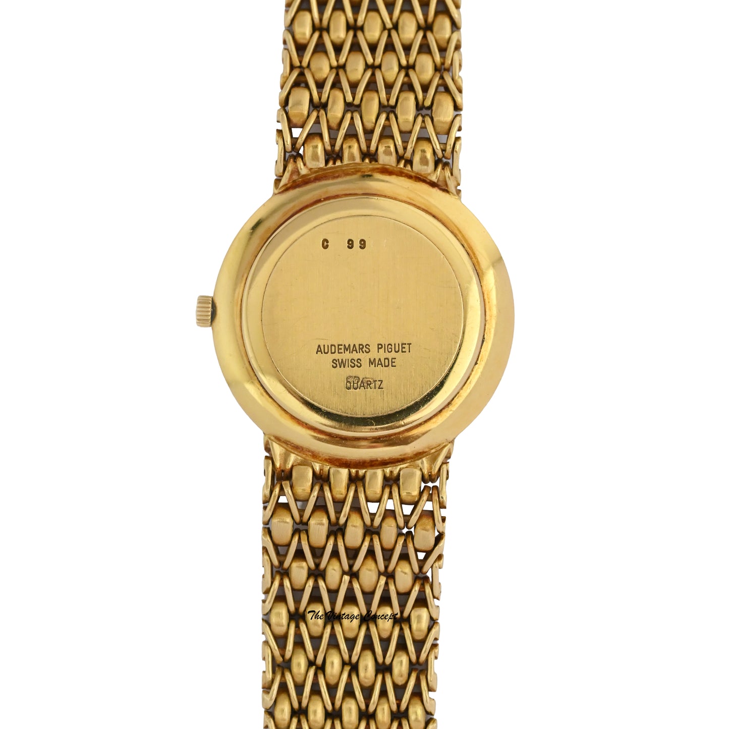 Audemars Piguet 18K 31mm Yellow Gold Quartz with Diamond Ruby Index Bezel