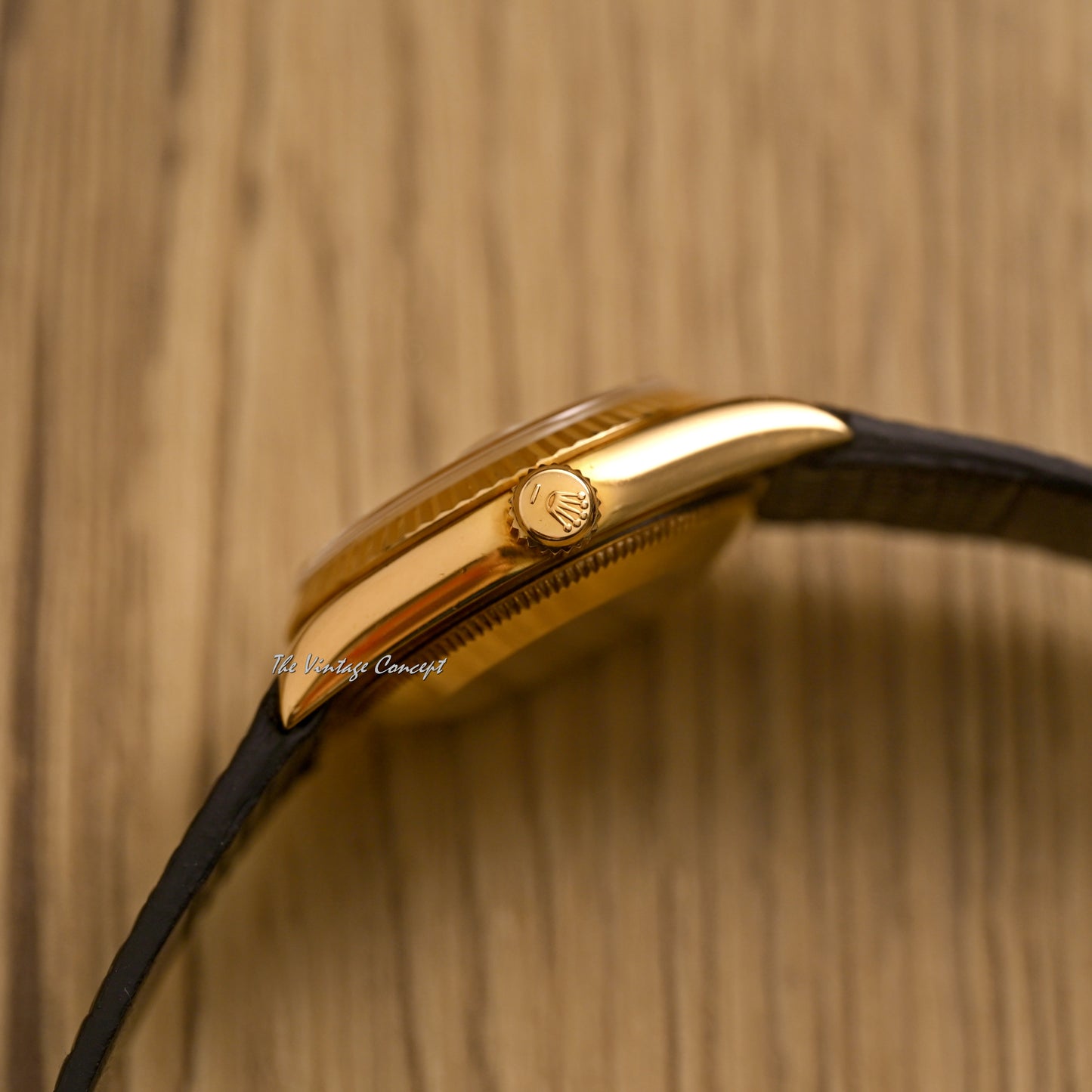 Rolex 18K Yellow Gold 31mm Datejust Gold Dial with Diamond Indexes Ref. 68278