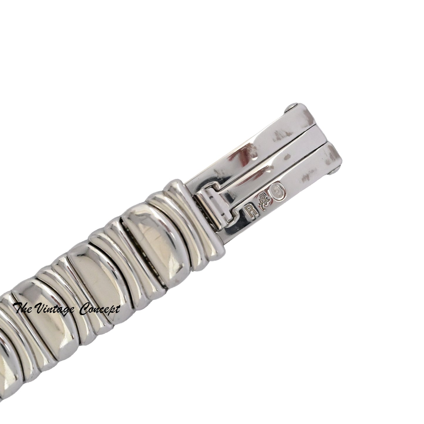 Cartier 18K White Gold Baignoire Mini Quartz w/ Box & Pin