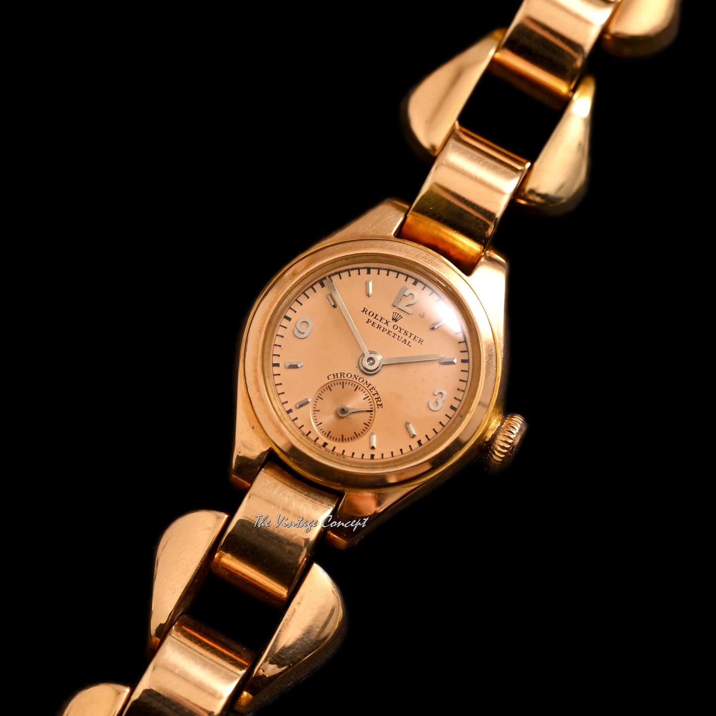 Rolex 18K Rose Gold Oyster Perpetual Chronometre Automatic w/ Box & Paper Ref. 4214