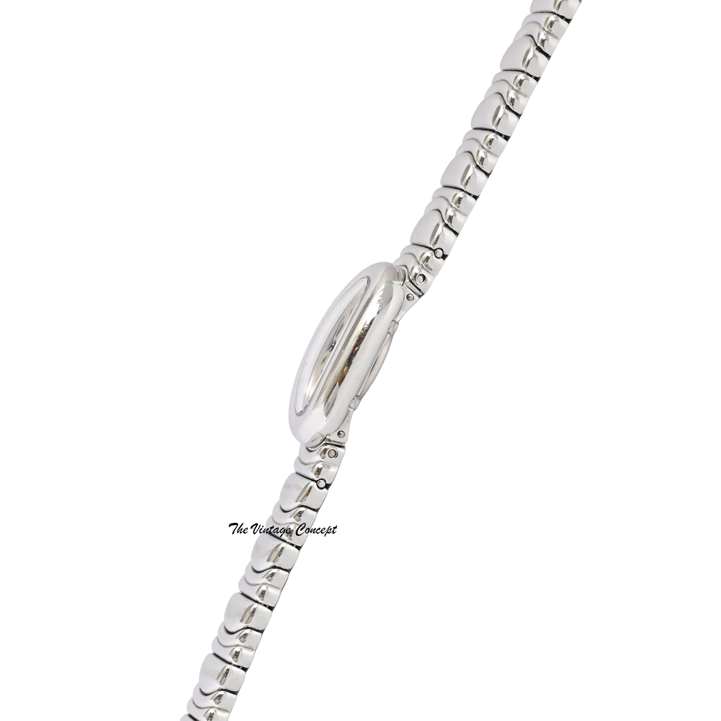 Cartier 18K White Gold Baignoire Mini Quartz w/ Box & Pin