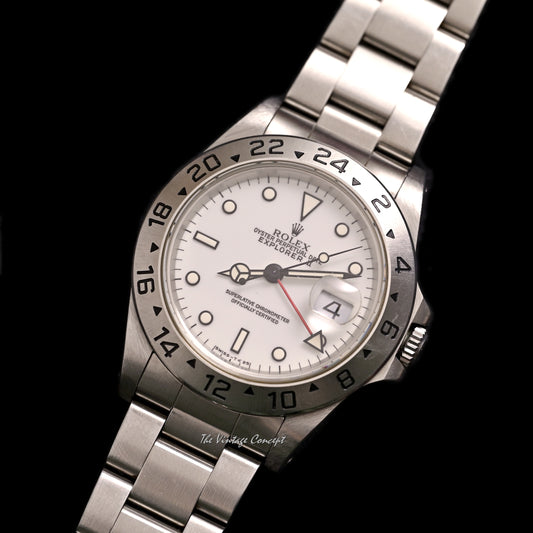 Rolex Steel Explorer II White Dial Ref. 16570
