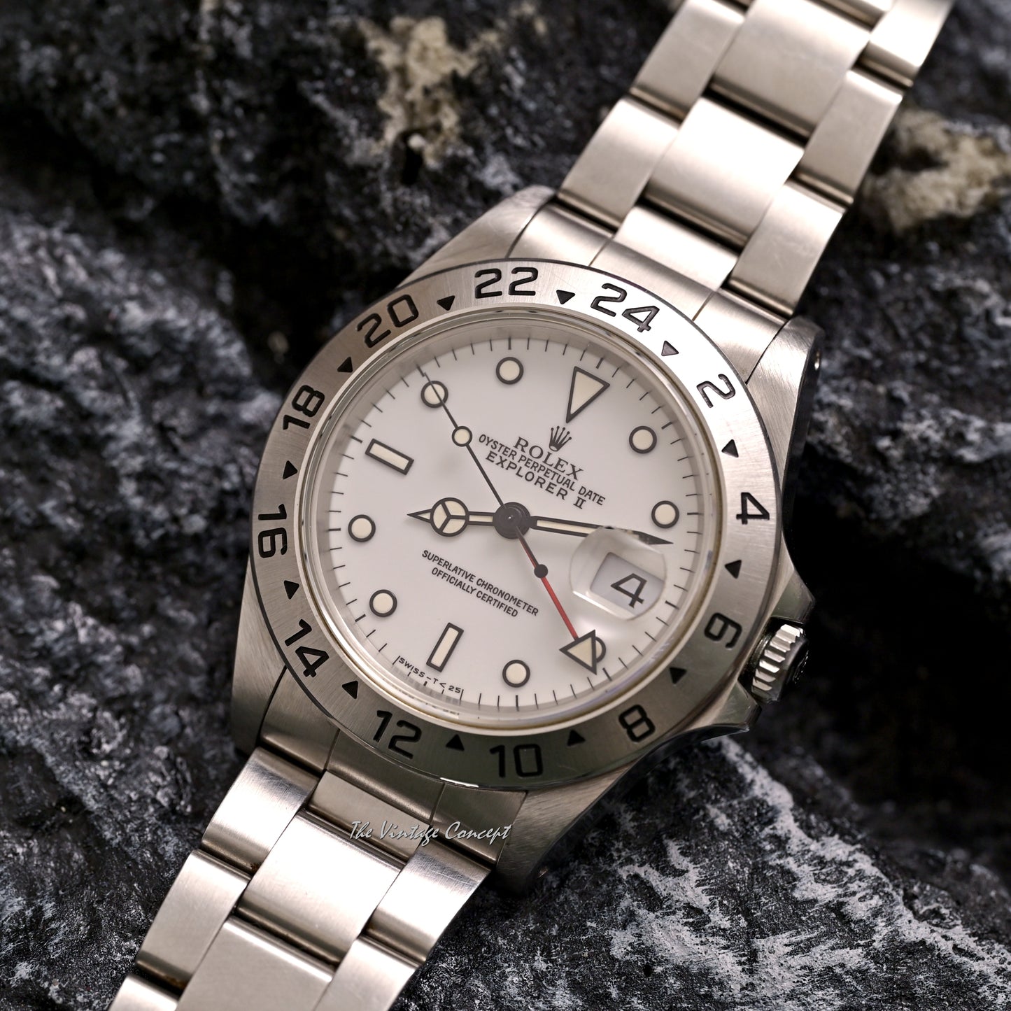 Rolex Steel Explorer II White Dial Ref. 16570