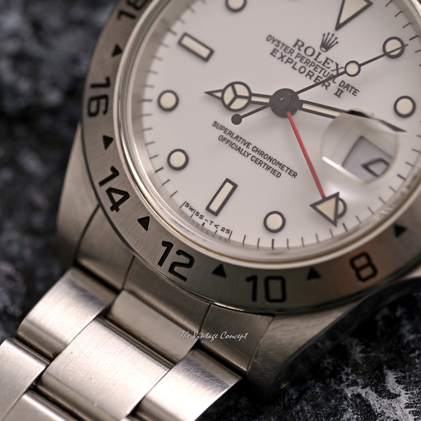 Rolex Steel Explorer II White Dial Ref. 16570