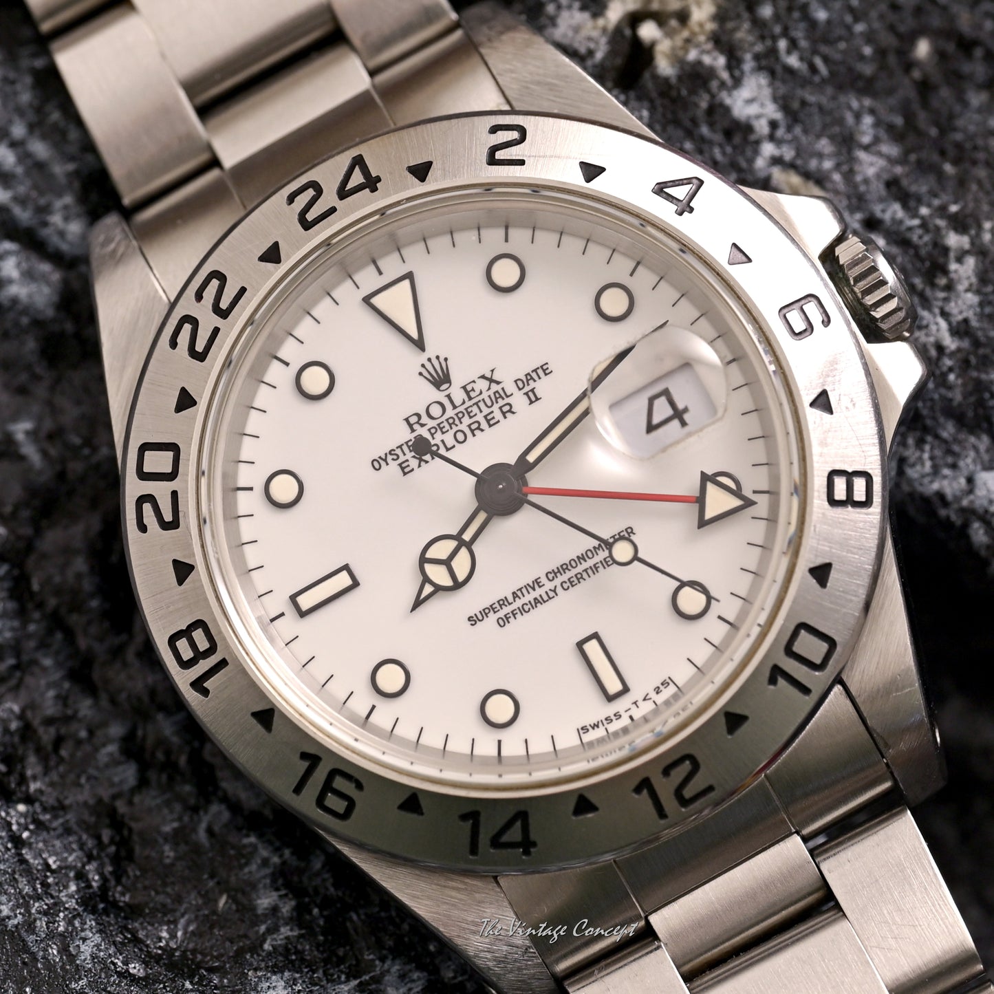 Rolex Steel Explorer II White Dial Ref. 16570