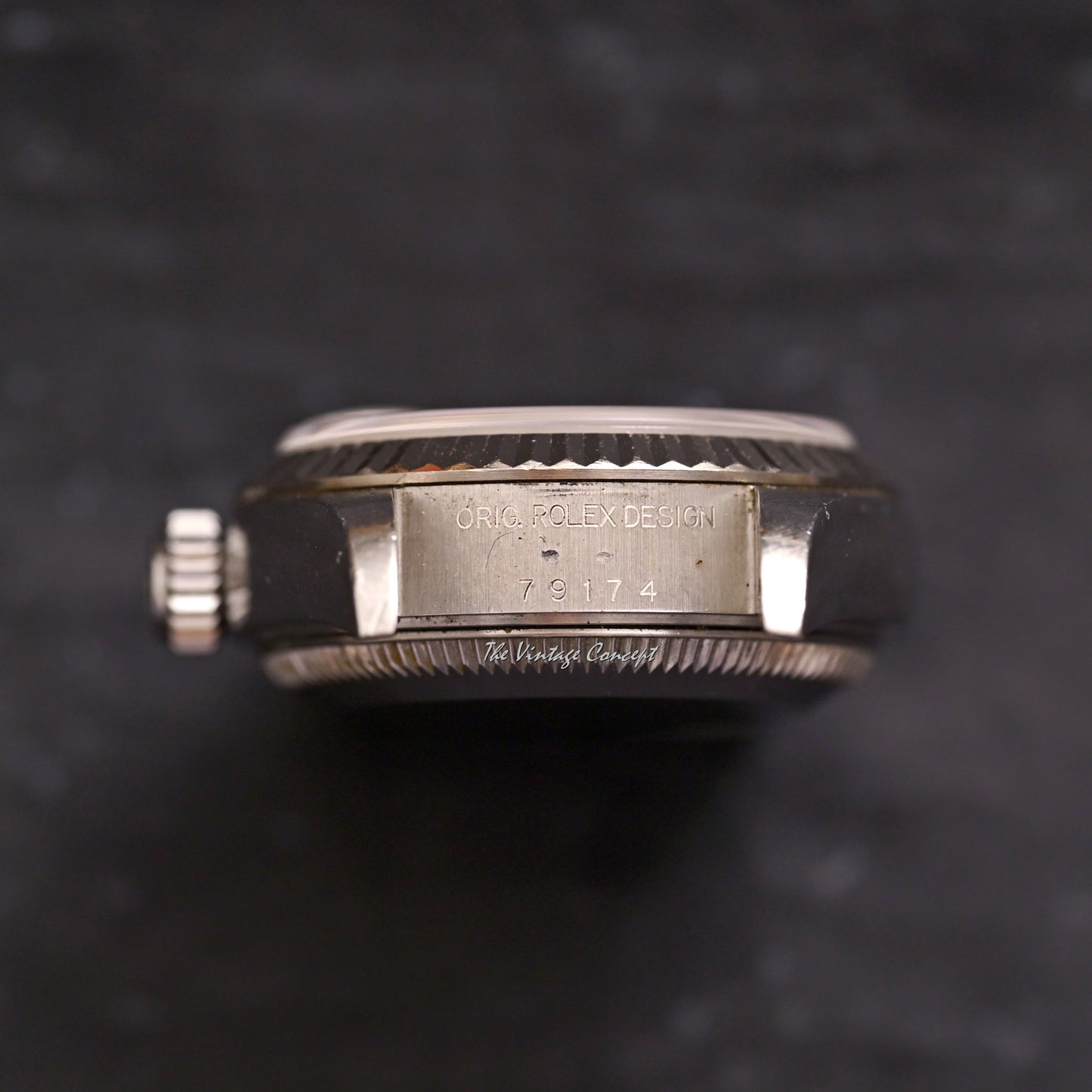 Rolex Steel Lady Datejust Salmon Dial with Roman Indexes w/ paper Ref. 79174