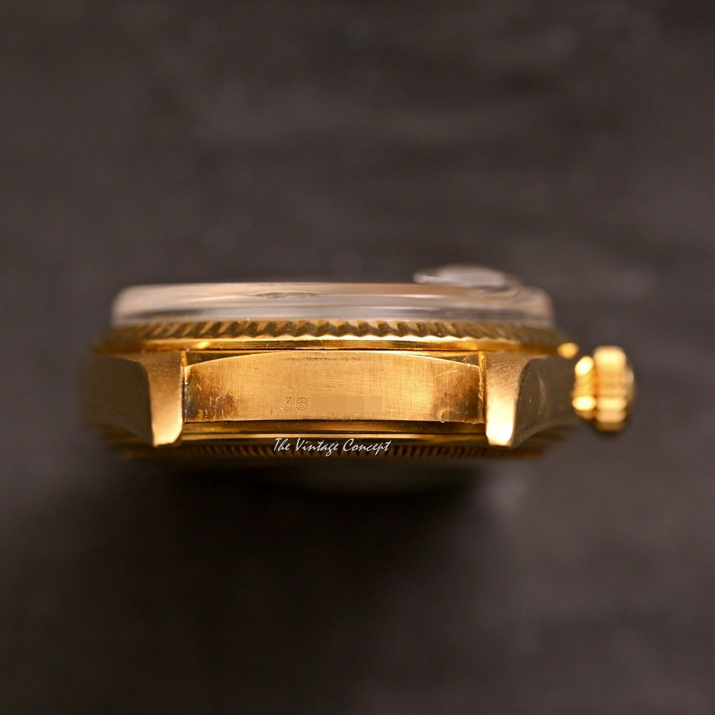 Rolex Day-Date 18K Yellow Gold Blue Sigma Dial with Diamond Indexes Ref. 1803