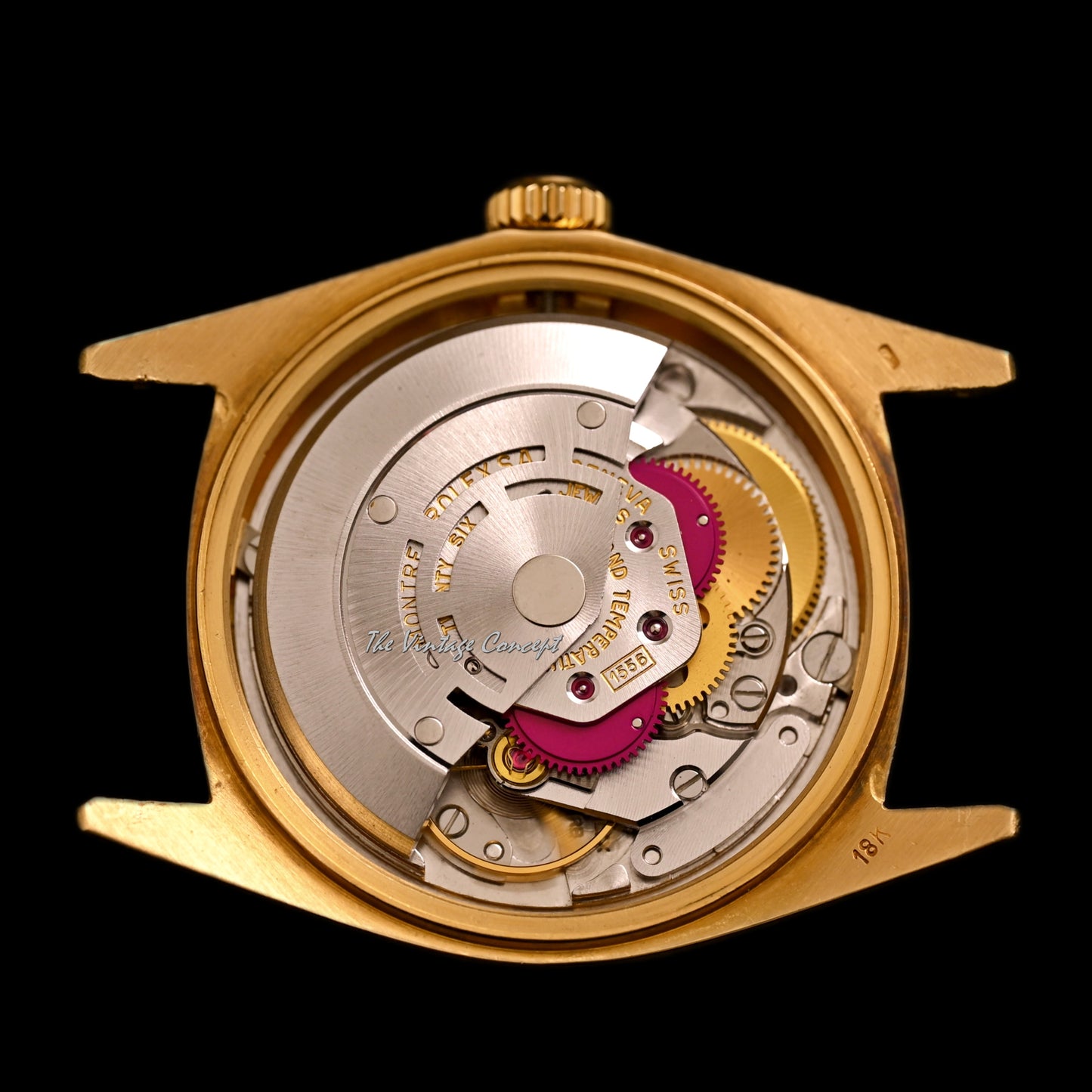 Rolex Day-Date 18K Yellow Gold Blue Sigma Dial with Diamond Indexes Ref. 1803