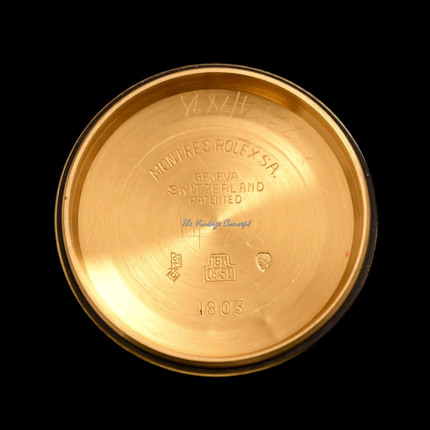 Rolex Day-Date 18K Yellow Gold Blue Sigma Dial with Diamond Indexes Ref. 1803