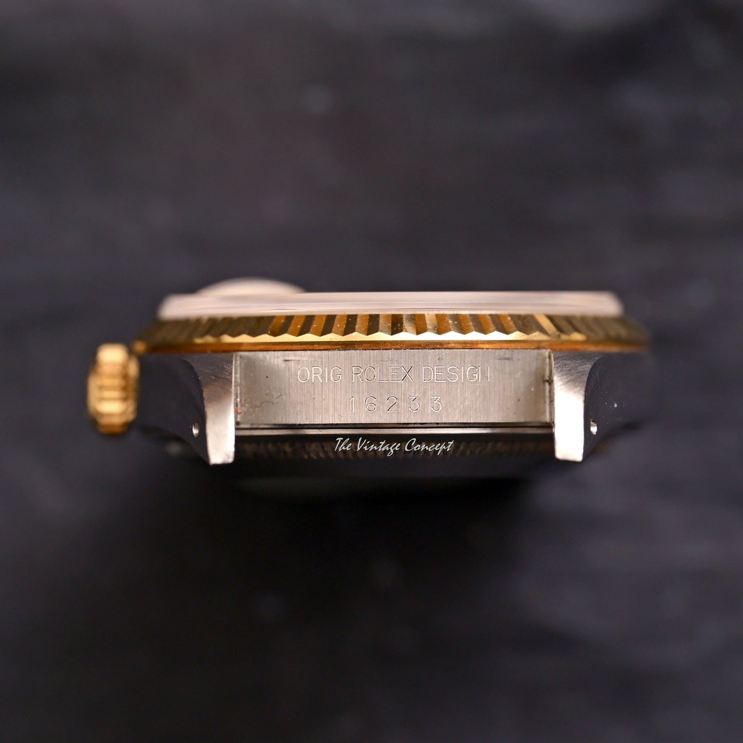 Rolex Two-Tones Datejust Silver Dial with Diamond Indexes w/ paper Ref. 16233G