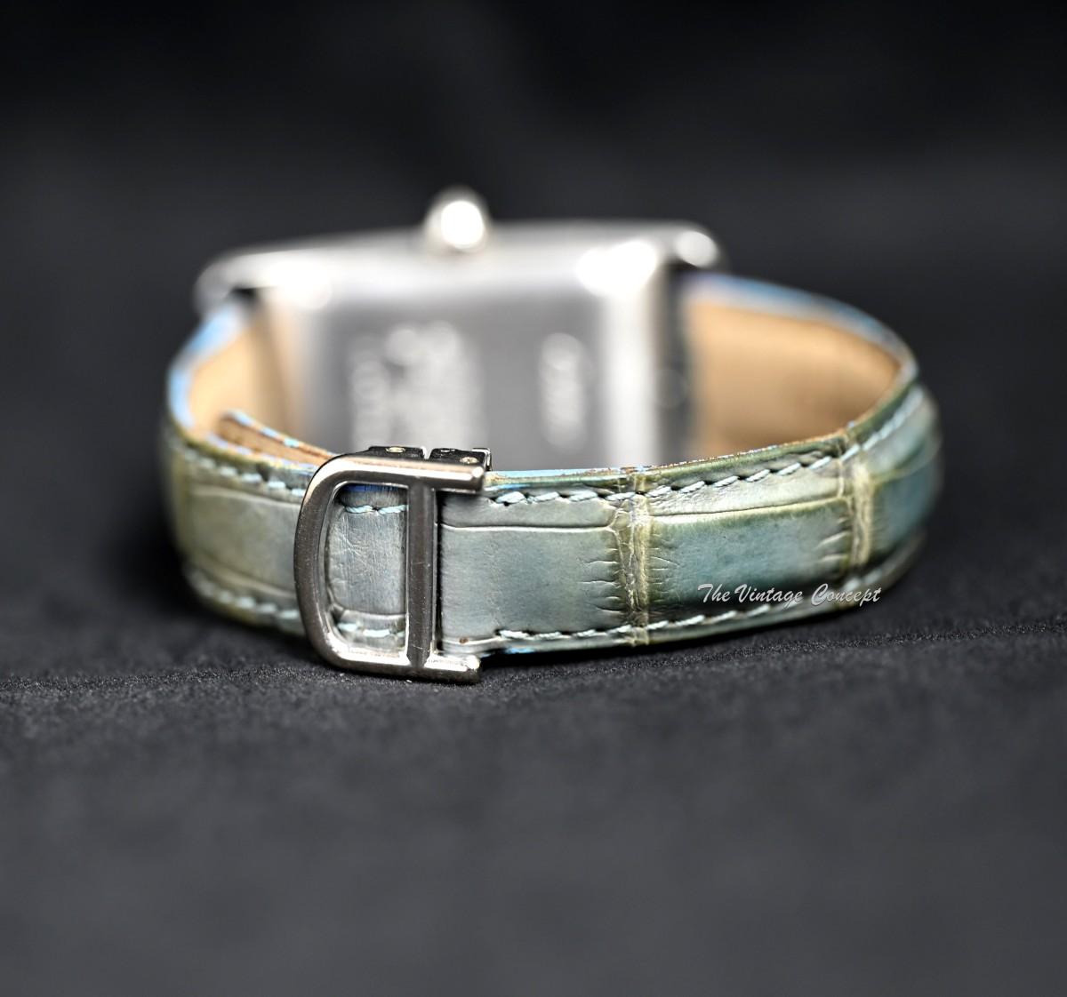 Cartier Tank Americaine 18K WG Diamond Bezel Automatic Ref. 2490 still under Cartier warranty