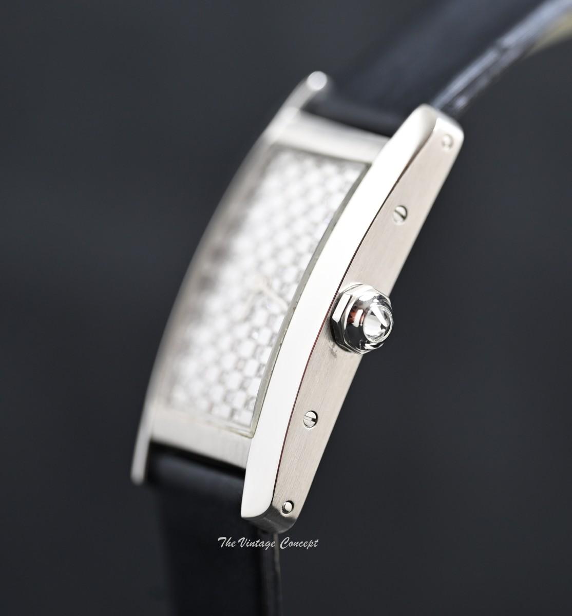 Cartier Tank Americaine 18K WG Diamond Pave Dial Quartz Ref. 2489  (SOLD)