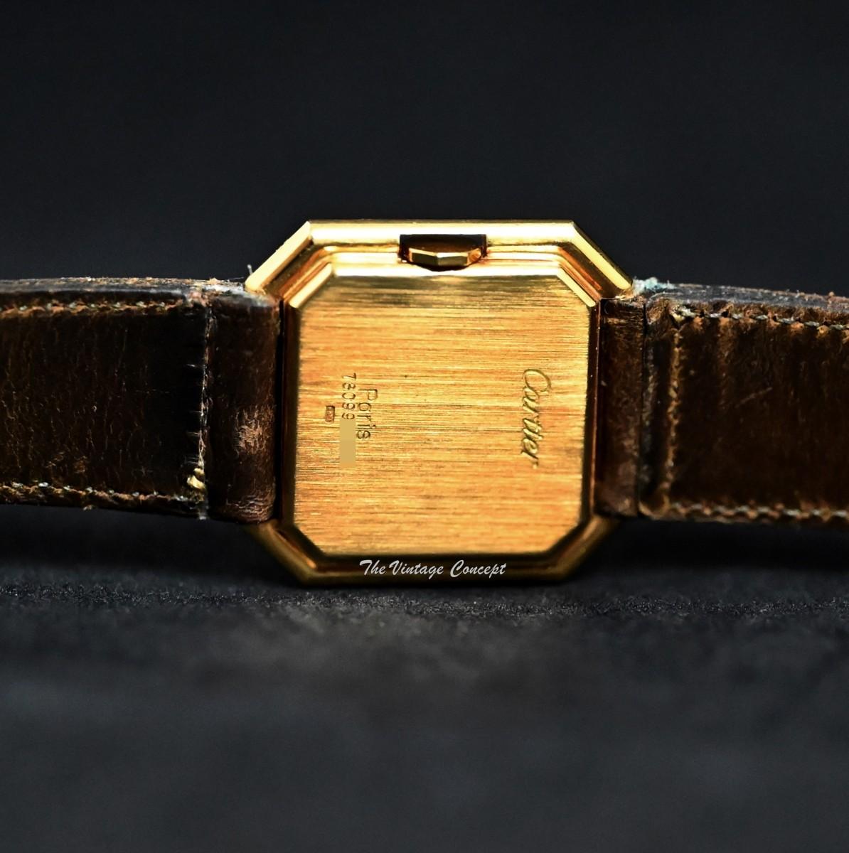 Cartier 18K YG Ceinture Manual Wind 78099 w/ Clasp Buckle