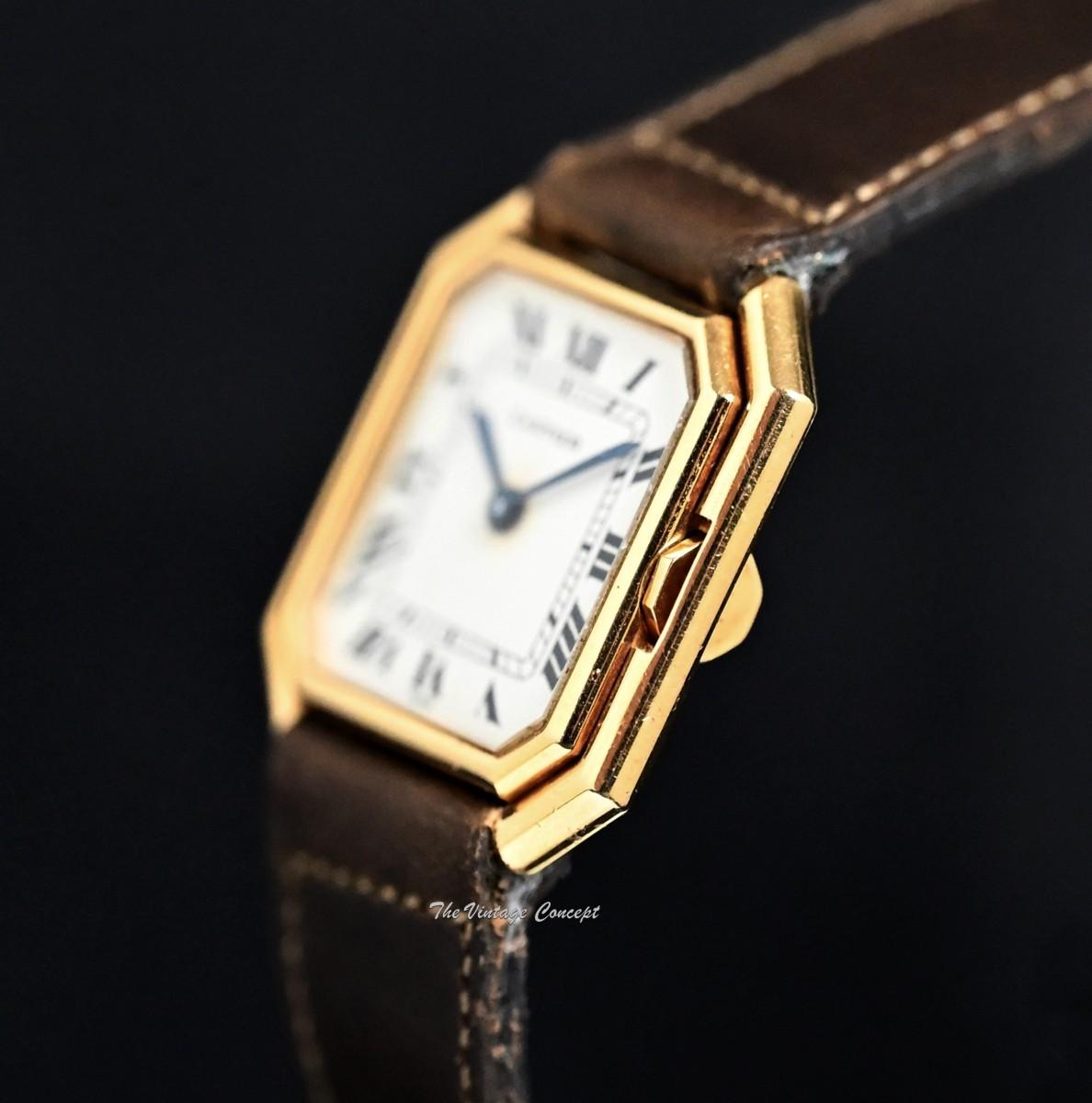 Cartier 18K YG Ceinture Manual Wind 78099 w/ Clasp Buckle