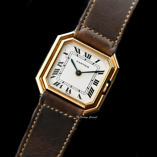 Cartier 18K YG Ceinture Manual Wind 78099 w/ Clasp Buckle