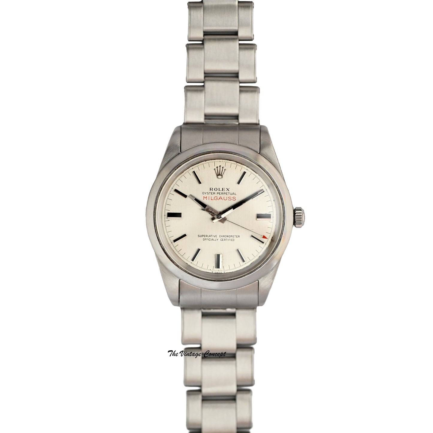 Rolex , Milgauss, Ref. 1019, A Stainless Steel, CERN Dial with Full Set