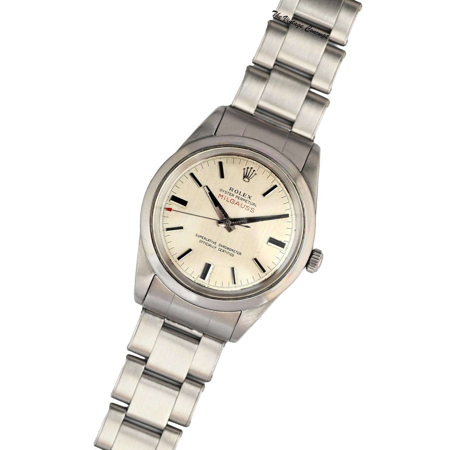 Rolex , Milgauss, Ref. 1019, A Stainless Steel, CERN Dial with Full Set
