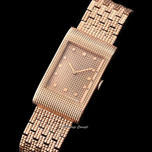 Boucheron Paris Reflet Omega 18K RG Manual Wind w/ Original Gold Bracelet