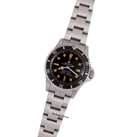 Rolex Submariner Date Ref. 1680 with heavy patina w/ Original Box and Paper