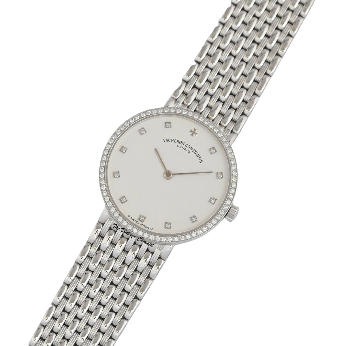 Vacheron Constantin Patrimony 18K White Gold Diamond Set