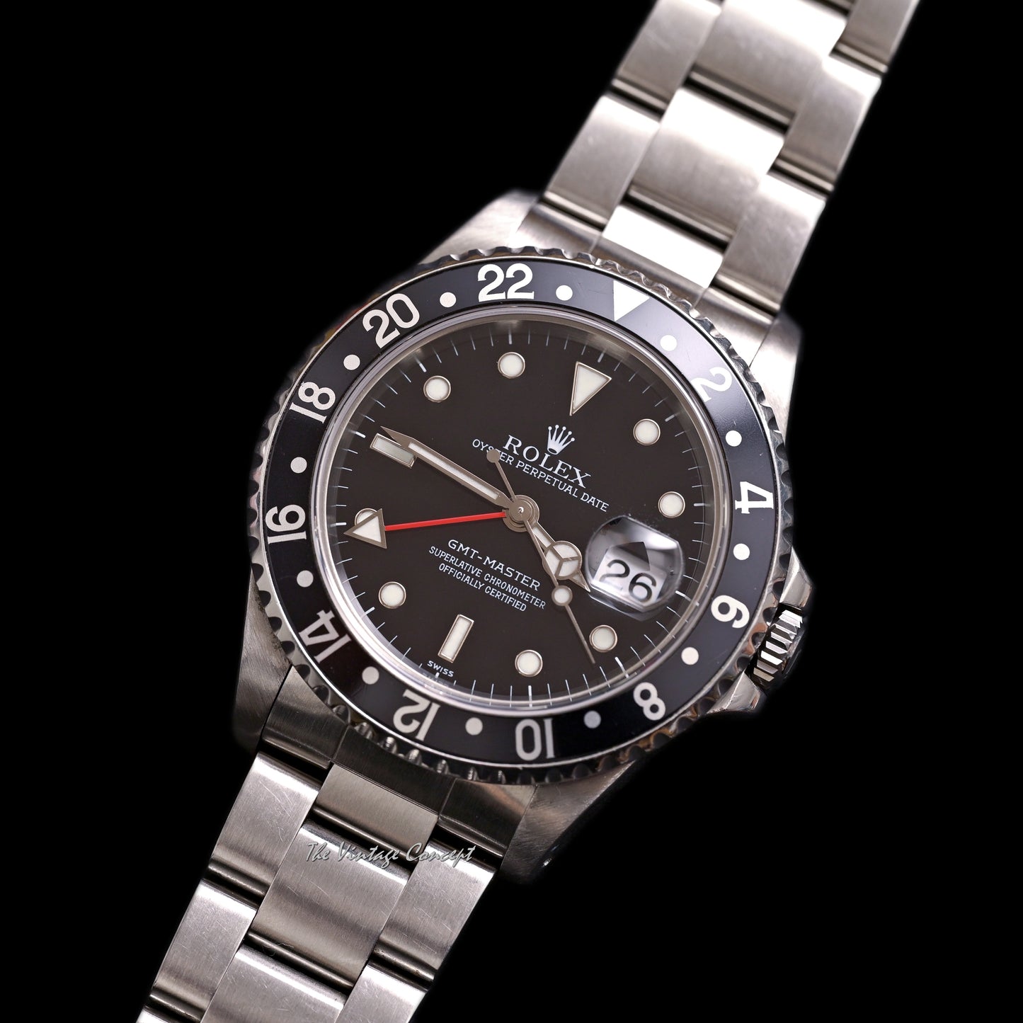 Rolex Steel GMT-Master Black Bezel w/ paper Ref. 16700