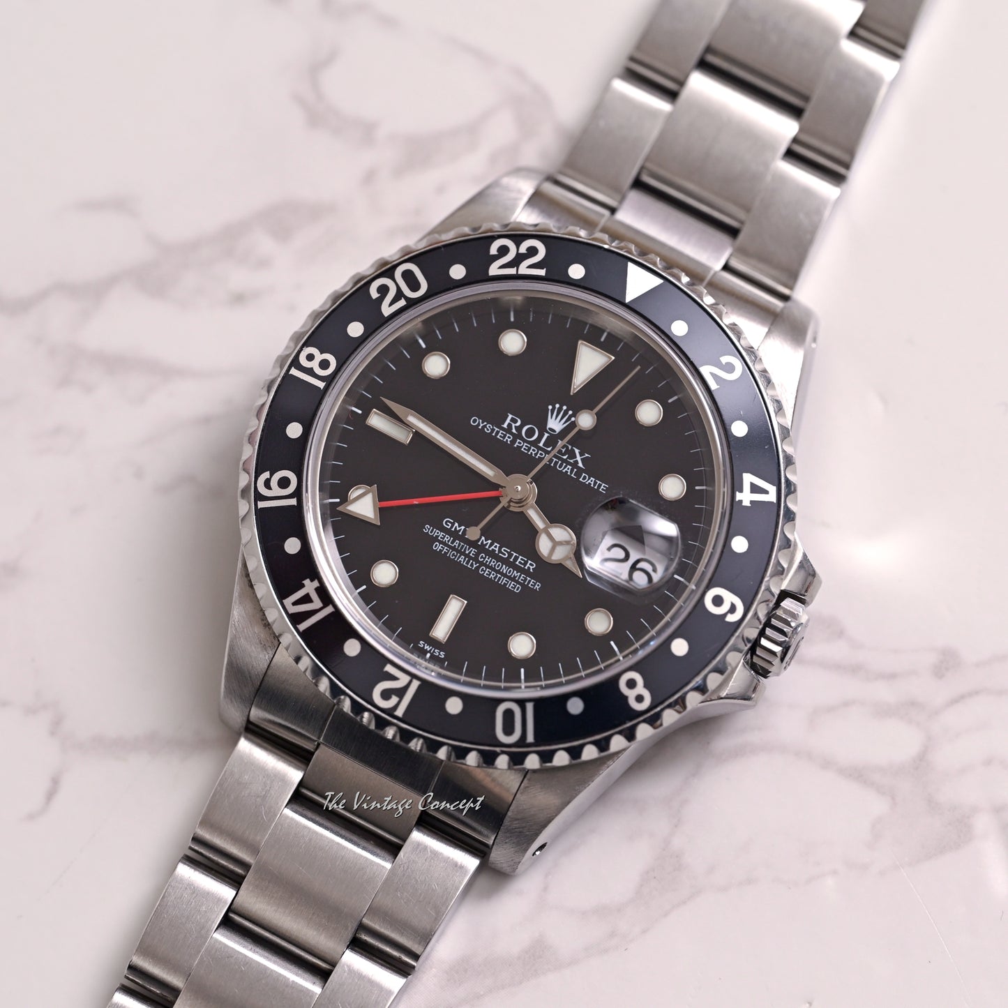 Rolex Steel GMT-Master Black Bezel w/ paper Ref. 16700