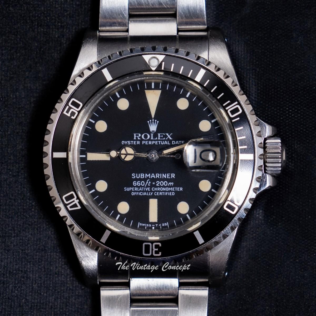 Rolex Steel Submariner Matte Dial 1680