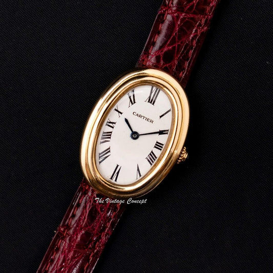 Cartier 18K Yellow Gold Baignoire 78094 Swiss Dial (SOLD)