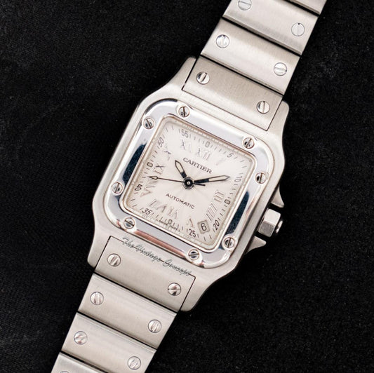 Cartier Steel Santos Galbée Automatic Silver Dial 2423 (SOLD)