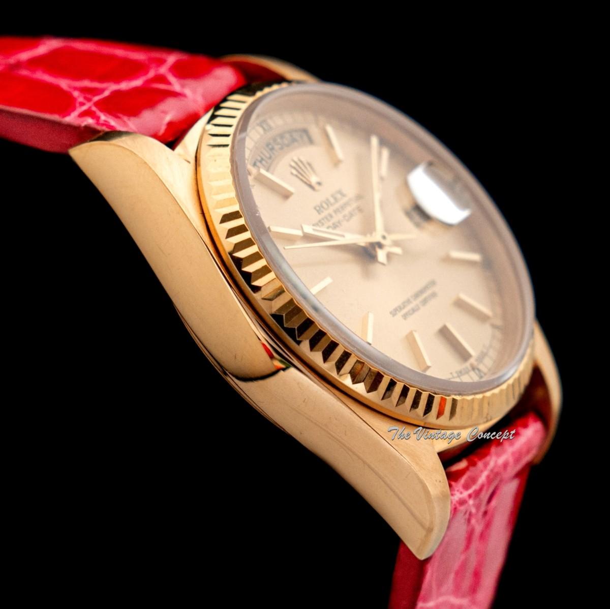 Rolex Day-Date 18K Yellow Gold Champagne Dial 18038 (SOLD)