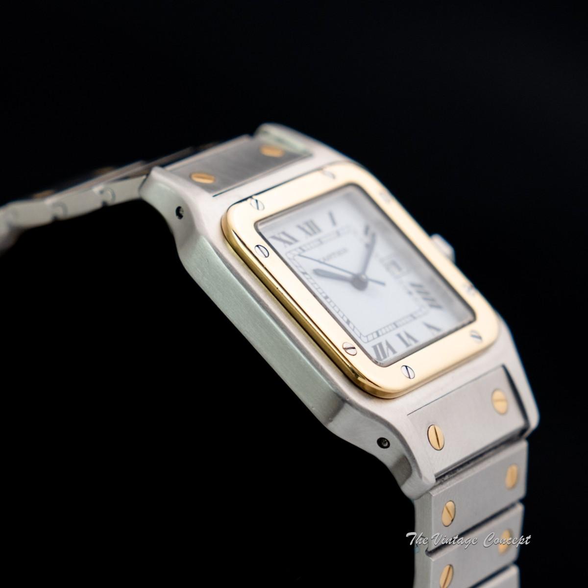 Cartier Large Two-Tone 18K Yellow Gold & Stainless Steel Santos Galbée Automatic 2961 (SOLD)