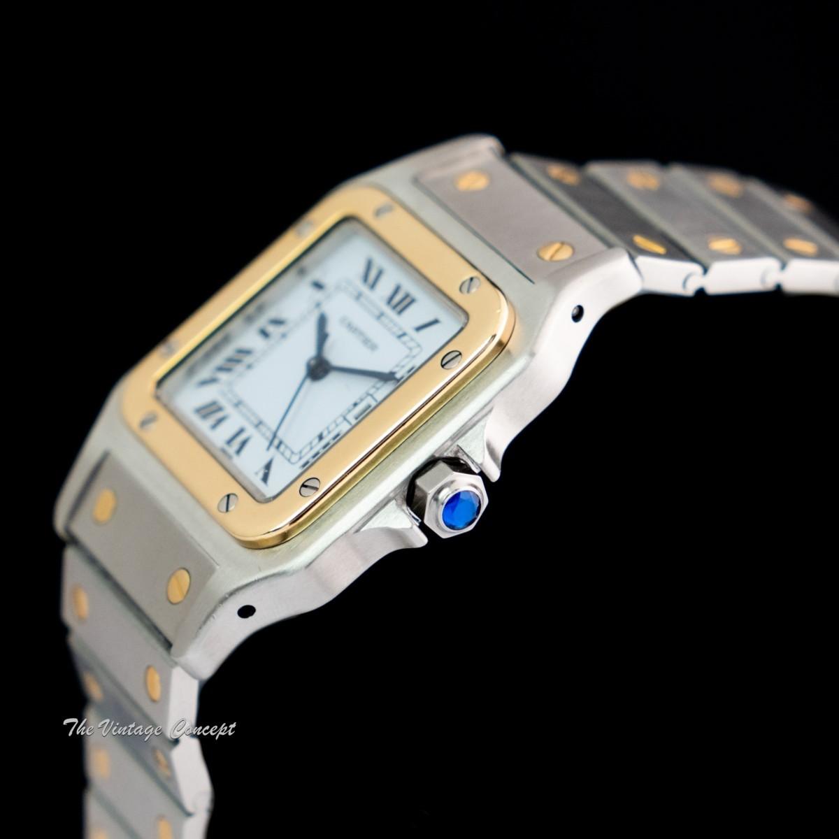 Cartier Large Two-Tone 18K Yellow Gold & Stainless Steel Santos Galbée Automatic 2961 (SOLD)