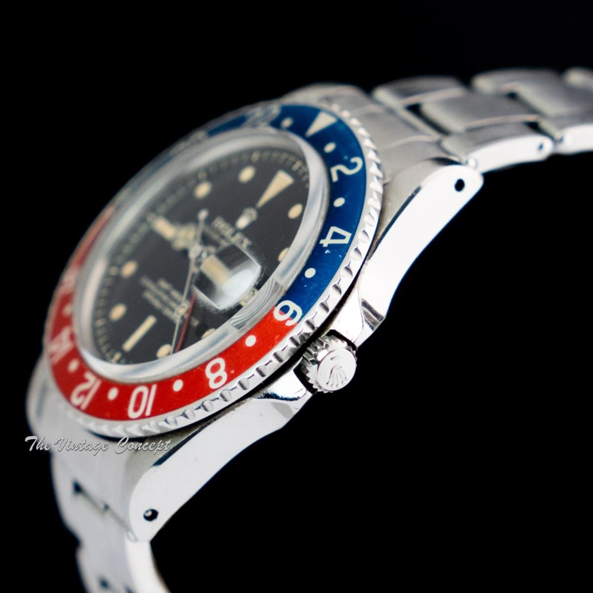 Rolex Steel Early GMT-Master Gilt Dial Chapter Ring Exclamation Dot 1675 (SOLD)